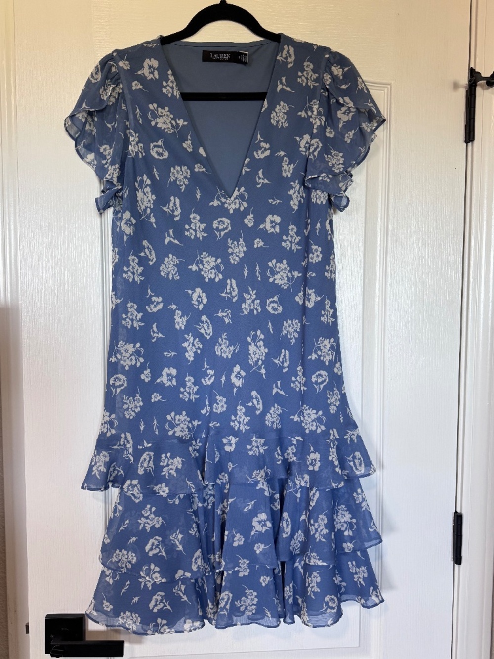 Ralph Lauren - Lauren: Floral Georgette Drop-Waist Dress